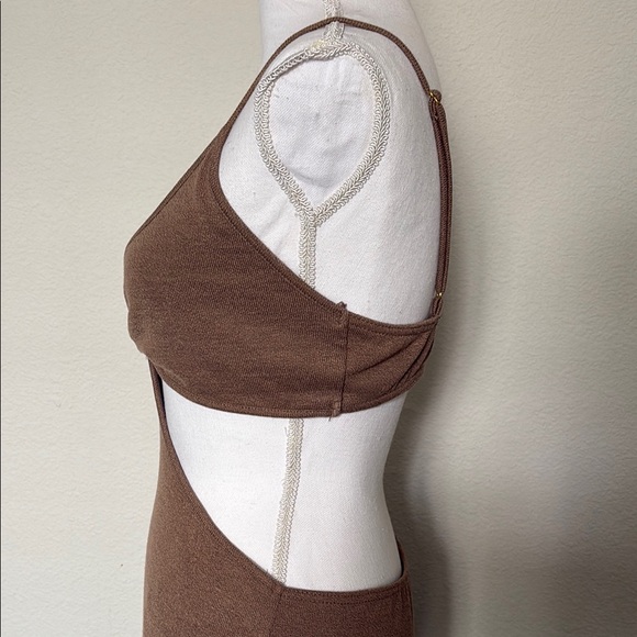 Reverse Brown Bodycon Maxi Dress, New Without Tags - Picture 4 of 10